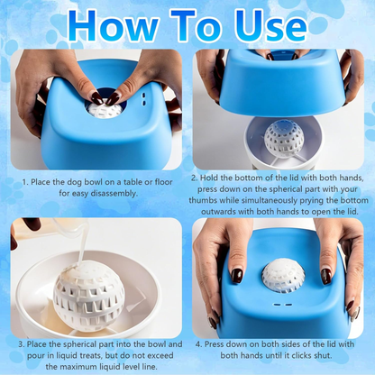 Anti-stress bowl for dogs